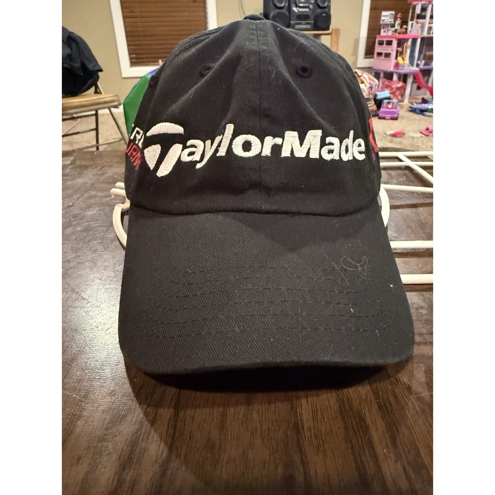 TaylorMade R15 Golf Hat Cap Black Adjustable Strapback Men's One Size